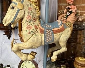 Wonderful carousal horse on stand