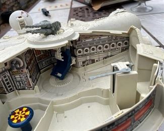 The chair is under there