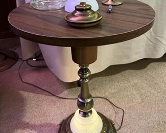 Mid Century lighted smoking stand.