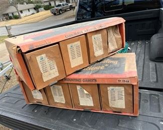 Vintage Displays full of gaskets