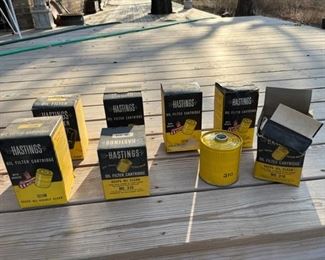 Vintage New Old Stock Hastings Oil Filters!