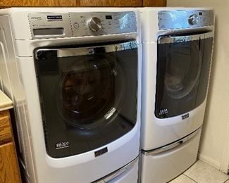 Washer & Dryer with drawers underneath