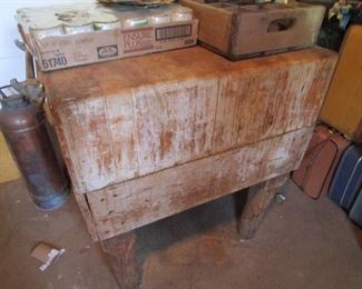 Butcher table (bring your muscles for this bad boy)