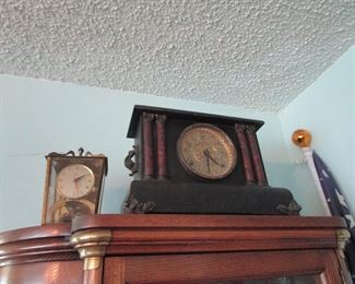 2 antique clocks
