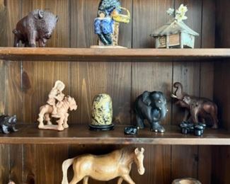 Carvings and pottery