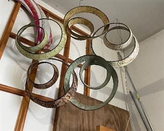Metal hanging art