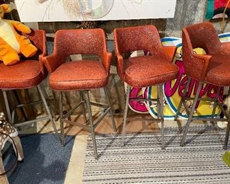 Vintage swivel barstools