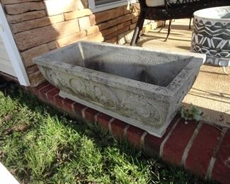 2 of these heavy concrete planter boxes