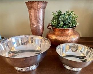 Pat of Silver Plate Bowls