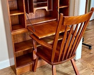 Cushman Secretary Shelf and Matching Chair