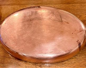 A ton of copper pots and pans, made in France,  perfect for cooking or displaying - they are quite beautiful!