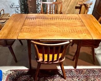 Cushman Table and 4 Cushman Chairs