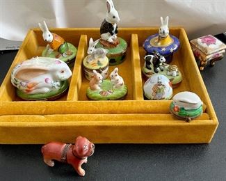 Limoges Figure Boxes  