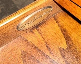 Bob Timberlake Glass Display Cocktail Table with 3 Map Drawers