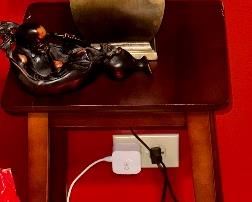 Lamp Table with 2 Tiers