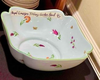 Royal Limoges Tiffany Garden Bowl