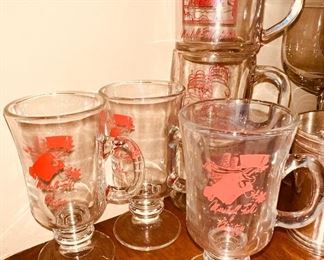 Marshall Fields Glass Coffe Mugs