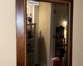 Americana Eagle Top Wood Framed Mirror