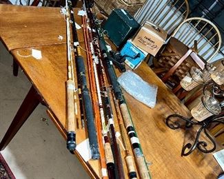 Fishing Anyone!  We have about 10 Poles and 4 Reels