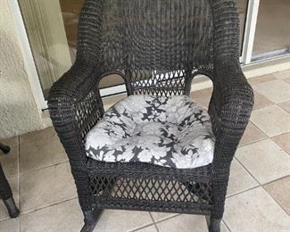 wicker rocking chair