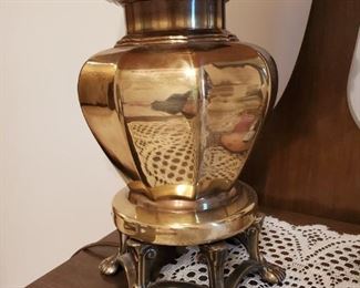 Stunning small brass lamp base/footed approx 10'' tall