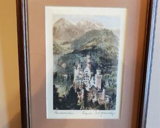 Small castle picture approx 6" x 10"