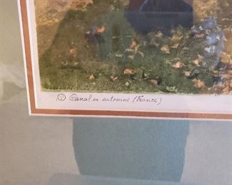 A Canal in Autumn France