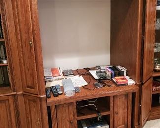 Entertainment center for a large TV