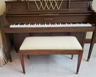 This piano is in tune! In excellent condition