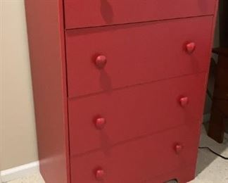 Red Chest of Drawers