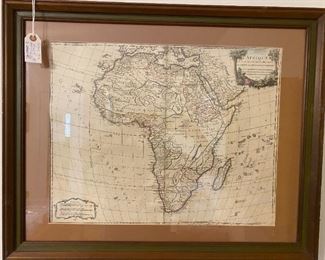 Circa 1756 Antique Map of Africa