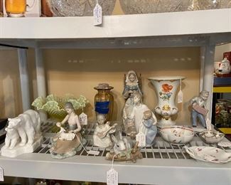 Llardo, Noritake Bears, Meissen Vase, Steuben Vase