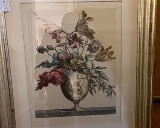 Engraving from 1700 Monnoyer Jean Baptiste Published by Poilly Paris