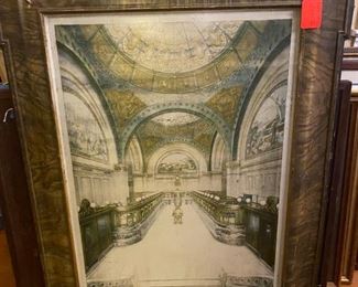 Antique Metal Lithograph