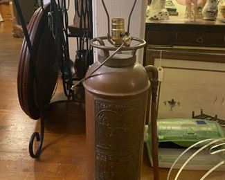 Fire Extinguisher Copper Lamp