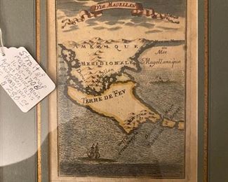 Circa 1686 Strait of Magellan Map