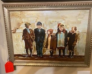 Oil on board by Bernard B Withey