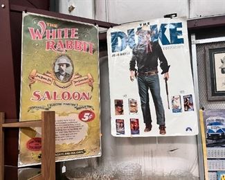 THE DUKE AND THE WHITE RABBIT SALOON POSTERS 