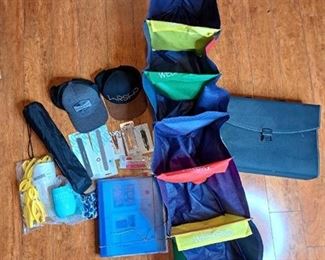 Lot of Misc Office and Household Items ( Closet Organizer, Hats, Nail Care)