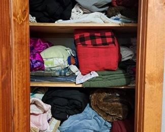 Lot of Blankets and Pillows