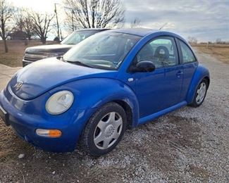 2001 Blue Volkswagen Beetle