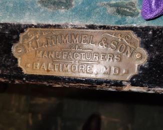 early 1900s M.L. Himmel & Son billiards table, made in Baltimore