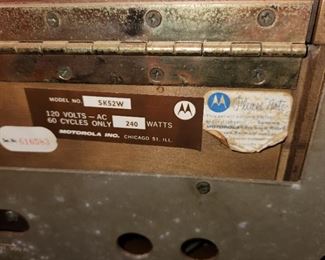 MCM stereo console cabinet, Drexel Declaration, Motorola components