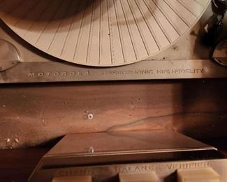 MCM stereo console cabinet, Drexel Declaration, Motorola components