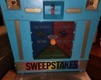 Sweepstakes electric pinball game by Marx