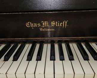 Charles. M.  Stieff baby grand piano, made in Baltimore, $300.00