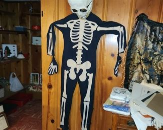 vintage skeleton costume 