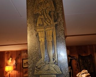 vintage Sir George Felbrigg wall etching plate