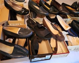 ladie's shoes, most new- never worn, kept in closet in closed boxes.  Size 11