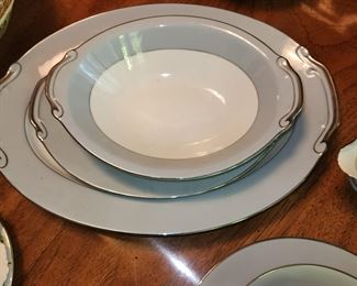 Seyei china set, #398.  Service for 8, with serving pieces as shown